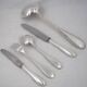 25-piece cutlery set François Frionnet in silver-plated metal, bead decoration.