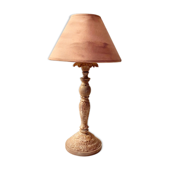 Bedside lamp with cast iron foot