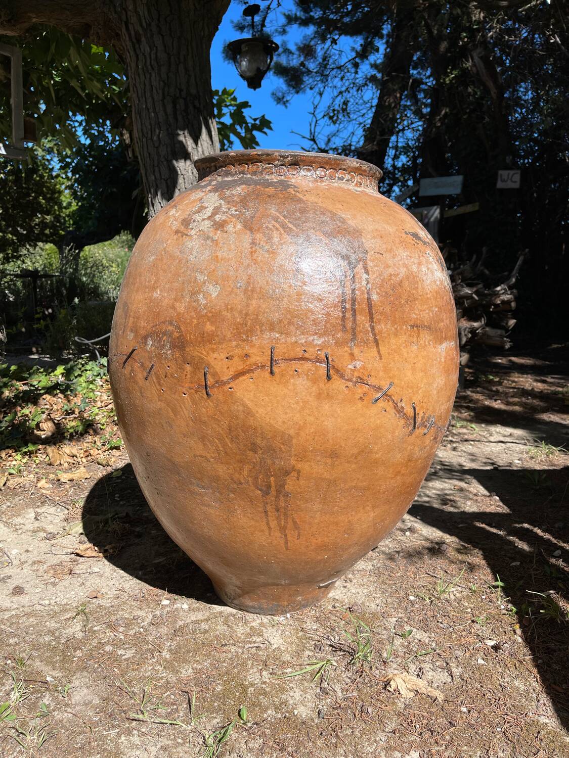 Terracotta pot jar