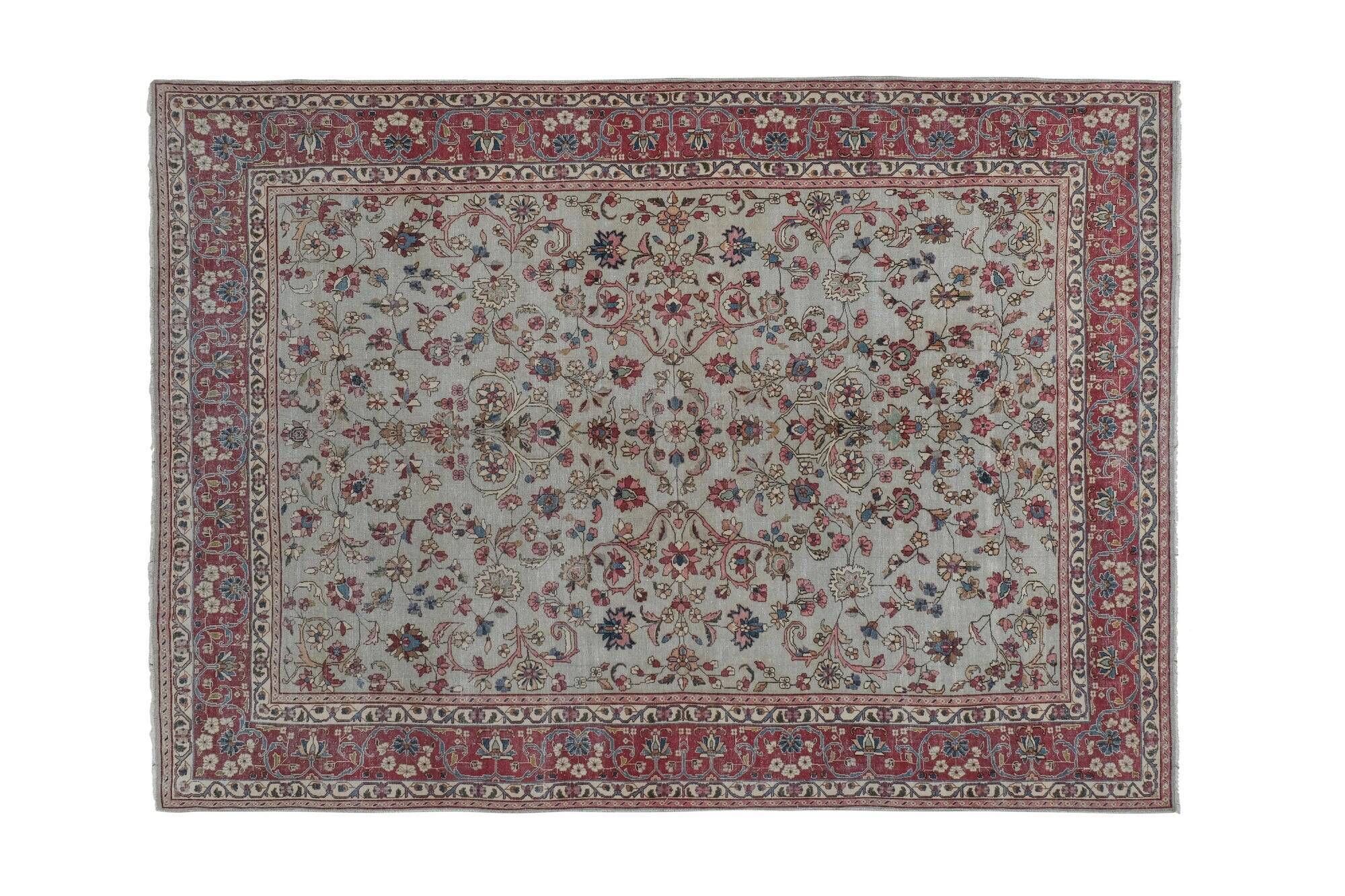 Vintage Turkish handmade rug 210x292 cm