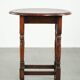 Table d'appoint ovale en chêne anglais antique du début du 20e siècle