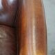 Vintage club armchair made of sheep leather