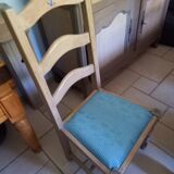 Oak farmhouse table and 4 chairs