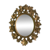 Baroque Venetian Mirror • Carved Wood • Gold Leaf • Italy • 18th Century