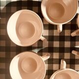 Set of 6 Saint Amand Art Deco cups