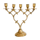 Chandelier ancien 5 branches en laiton