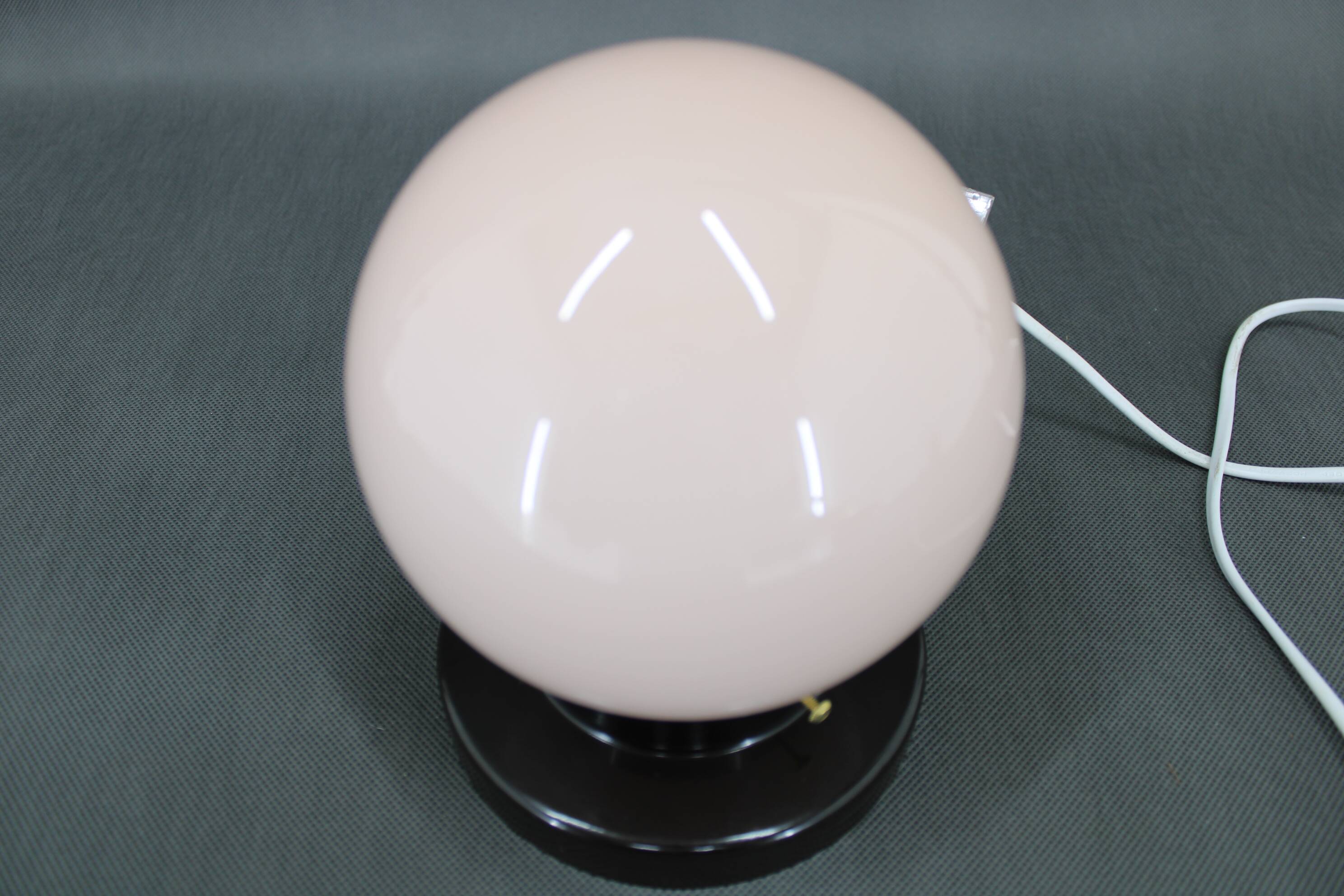 1950s Czechoslovakia recessed Bakelite glass lamp