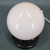 1950s Flush Mount Bakelite Glass Light, Czechoslovakia