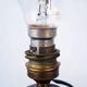 Lampe de table Sphère Noire dans le style de Jacques Adnet