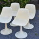 Chaises années 70 pied tulipe
