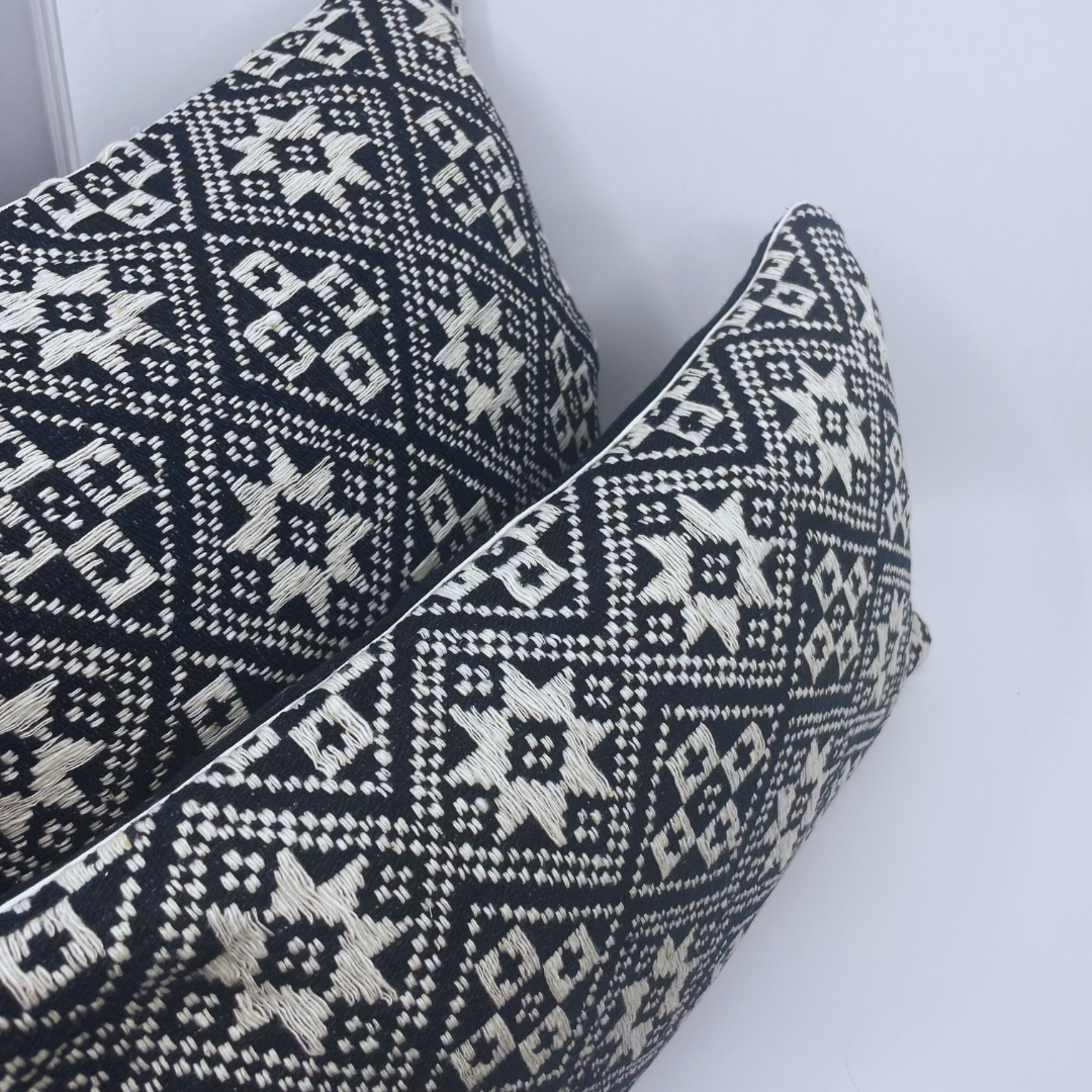 Navy blue design cushion