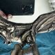 Rare pair of mirror sconces with putti. Napoleon III / Art Nouveau ~