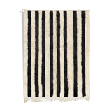 Tapis marocain moderne blanc art contemporain 300x370cm