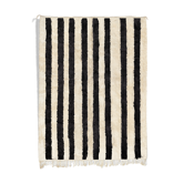 Tapis marocain moderne blanc art contemporain 300x370cm