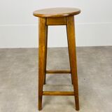 Solid wood oak bar stool