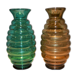 Vases en verre vintage