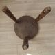 Vintage French Handmade Wooden Milk Stool with 3 Spindle Legs and Bullseye Seat 5311