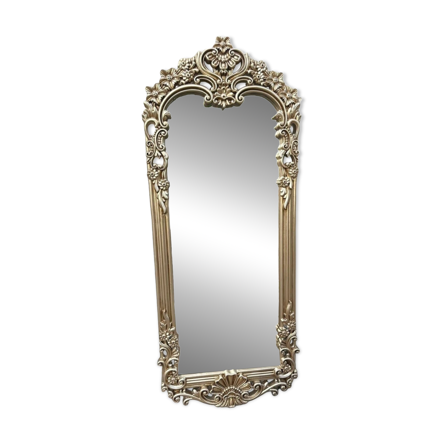 Golden wooden mirror