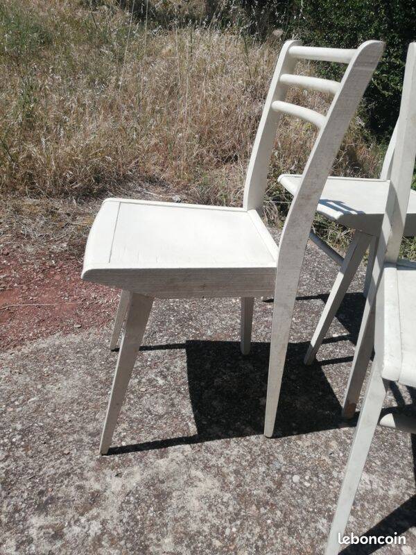 Lot de 4 chaises bistrot vintage Luterma