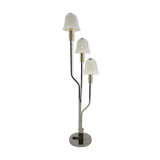 Italian Chrome & Murano Glass 'Magic Mushrooms' Floor Lamp, 1970's