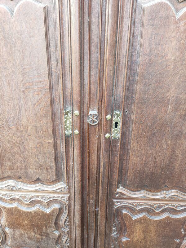 paire de porte d armoire  ancienne en chene