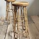 Vintage sculptural rattan bar stool, Japan, 1970s