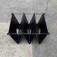 Postmodern Italian metal magazine rack, 1980s