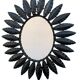 1960s wrought iron sun mirror from France