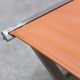 Tabouret pliant en cuir cognac et acier par Michael Christensen, années 1960.