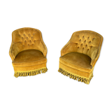 Pair of toad armchairs