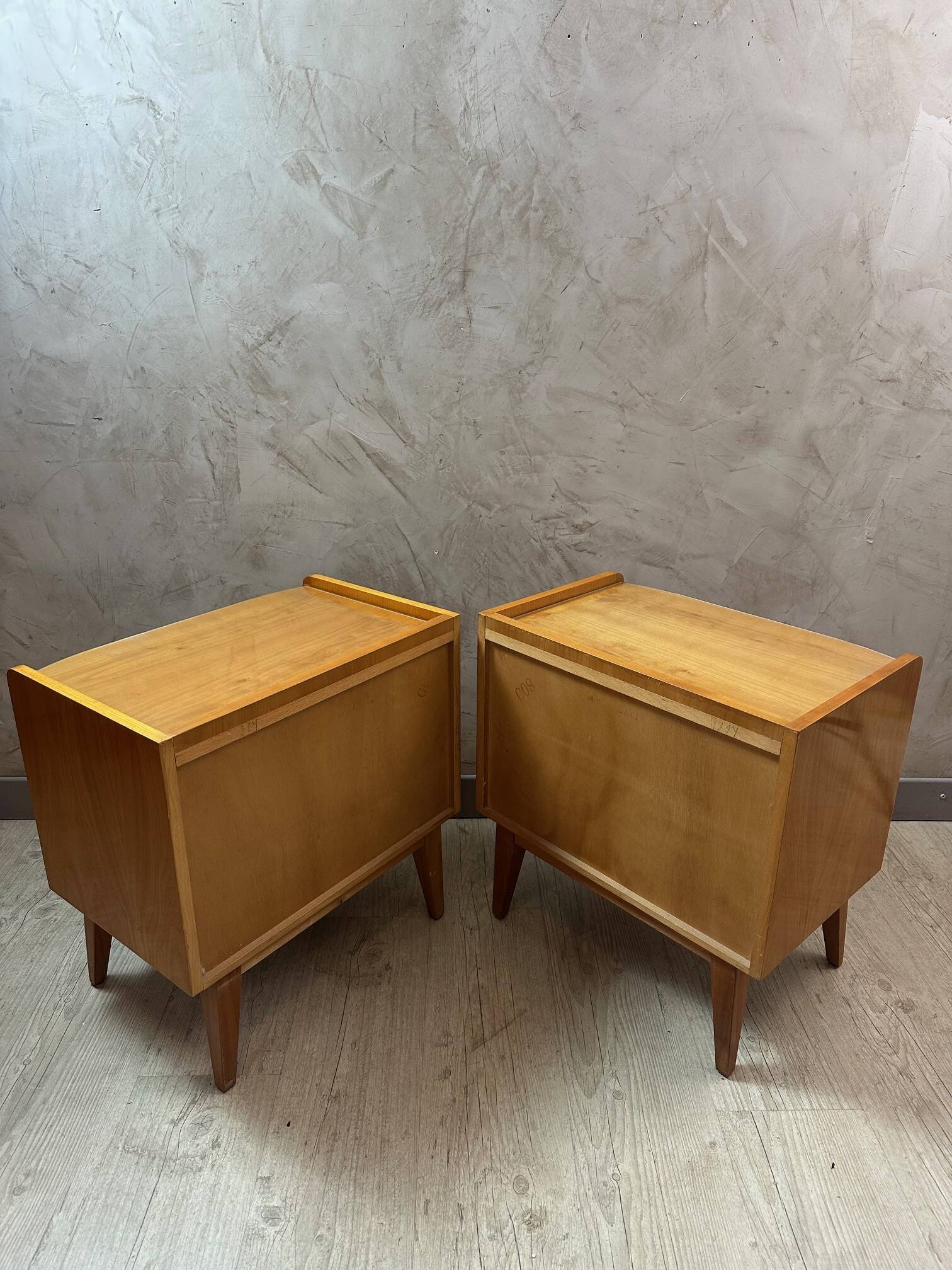 Pair of 1950 bedside tables
