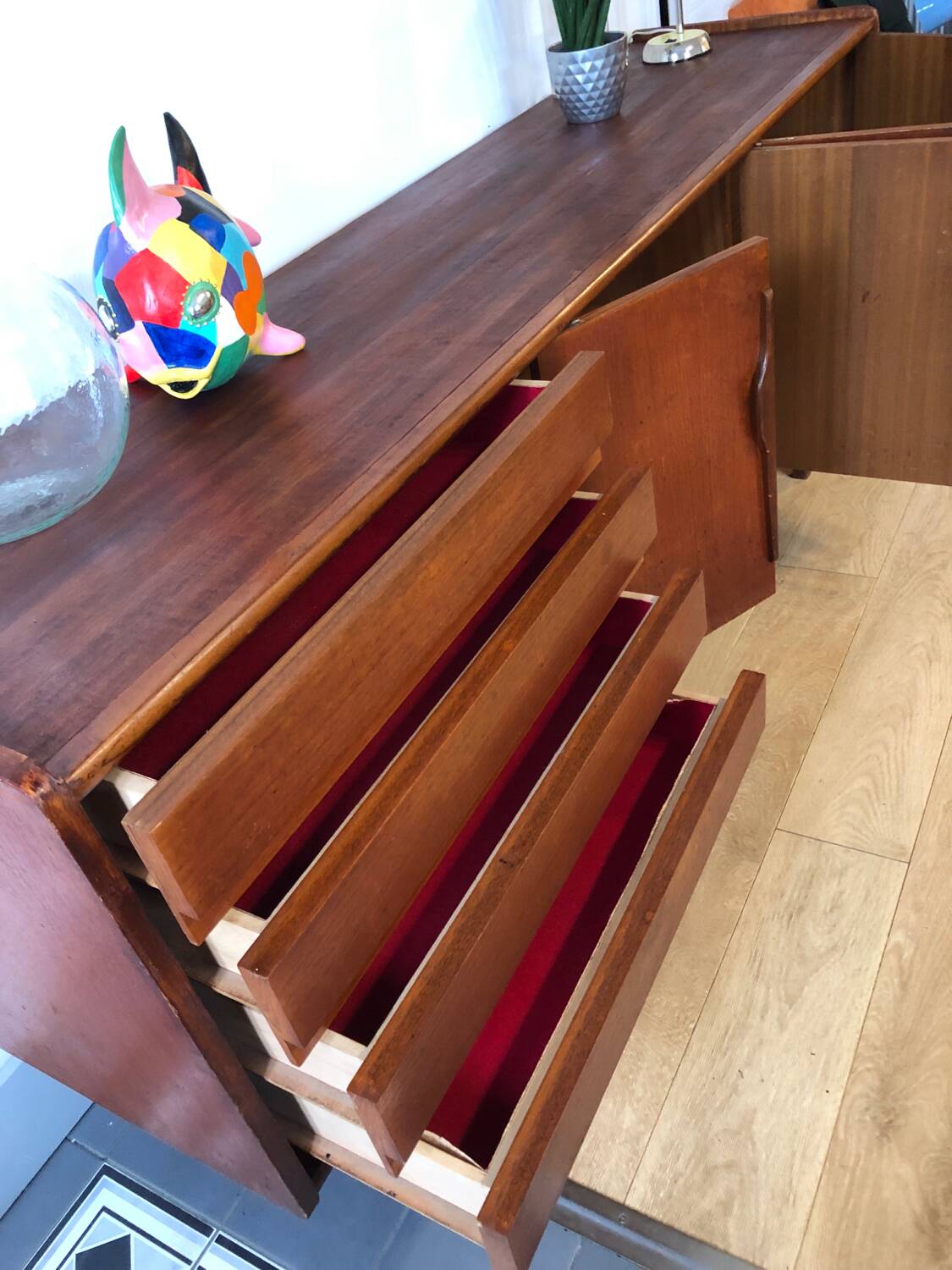 Vintage Scandinavian style sideboard