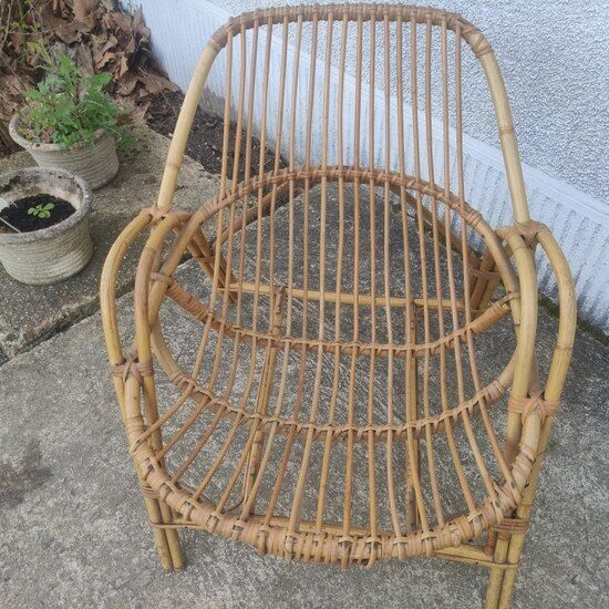 Bamboo armchair