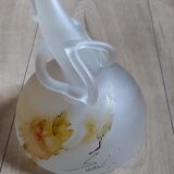 Vase patte de verre signé