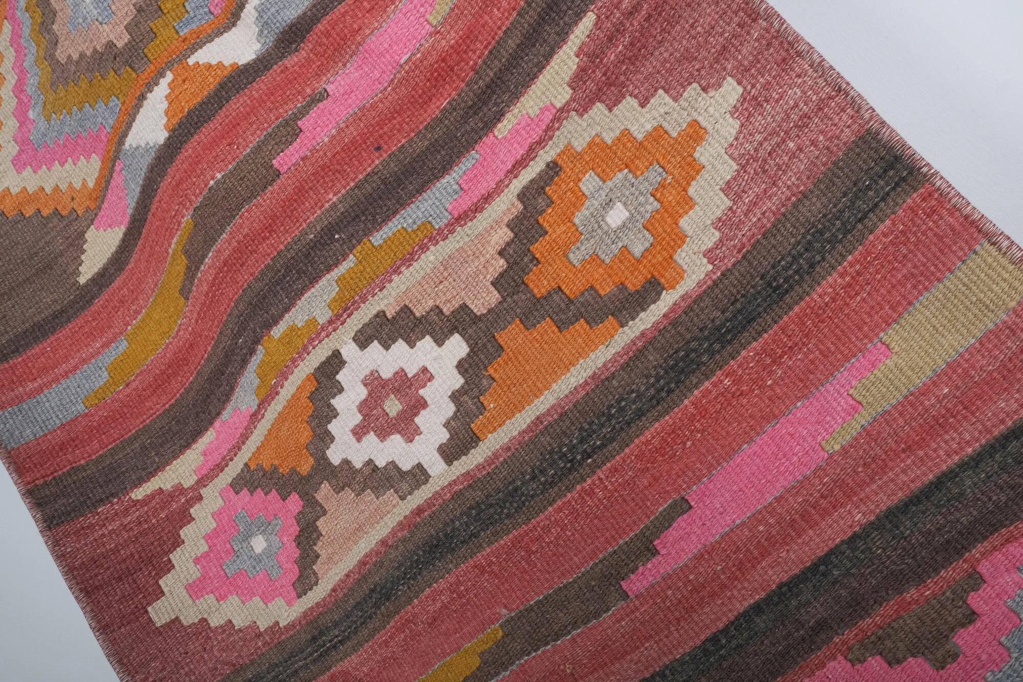 Vintage Turkish hallway rug 70x700 cm