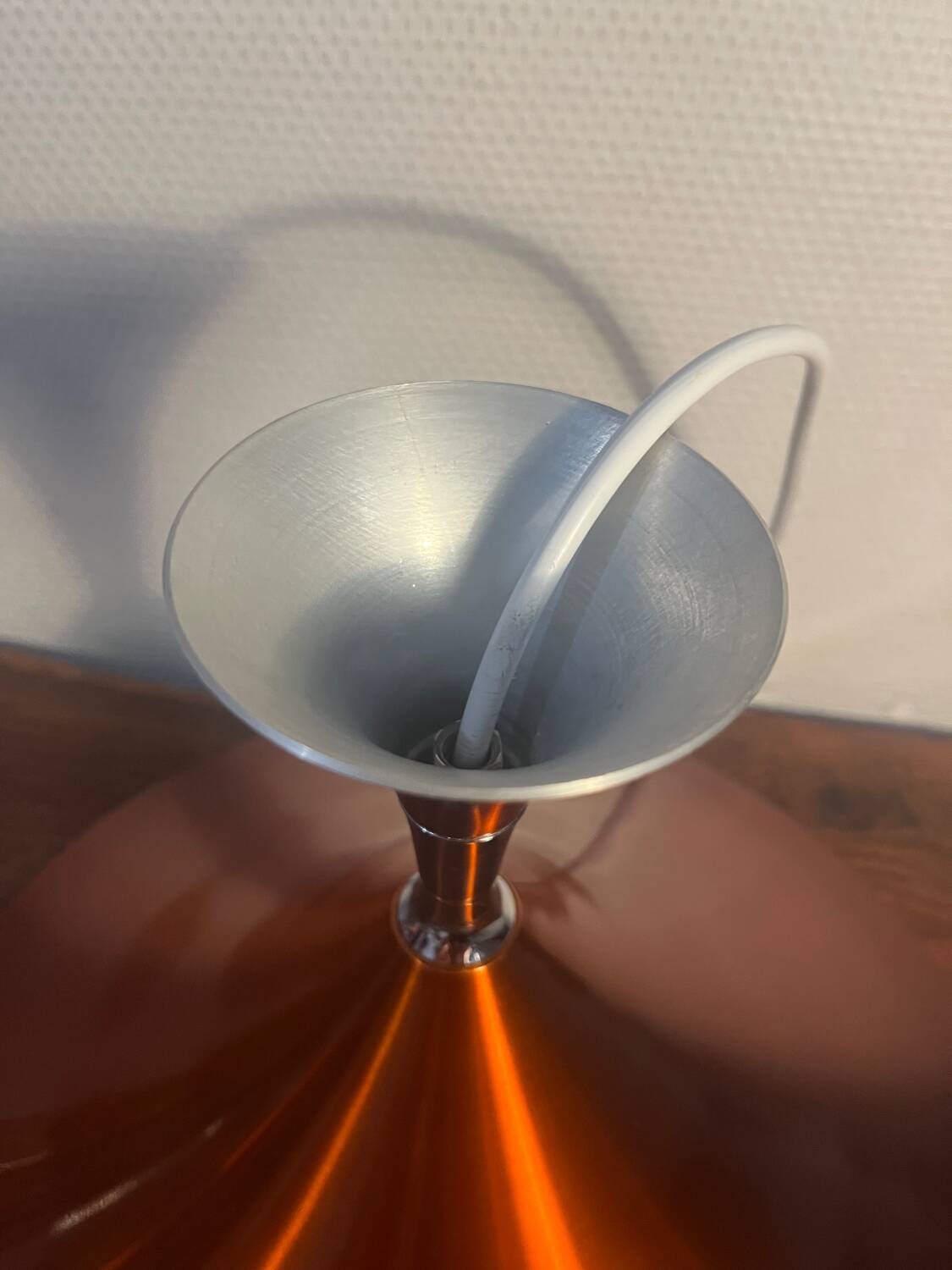 Metal pendant light, 1960s
