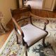 Set of 10 antique Trafalgar chairs in mahogany with twisted backrest.