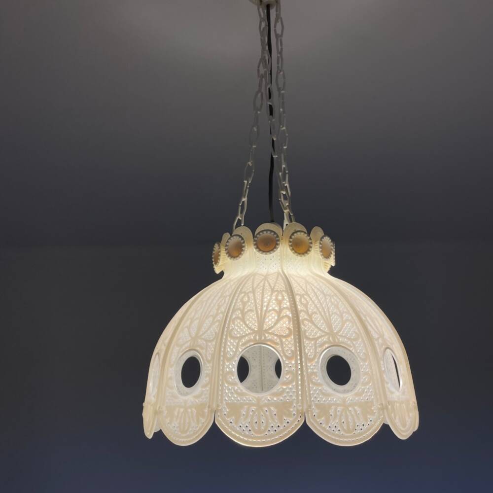 Vintage white kitchen lamp small chandelier