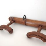 Patère en bois façon bambou