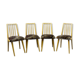 4 chaises de salle à manger du milieu du siècle par Jiří Jiroutek pour Interiér Praha, années 1960