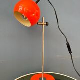 Mid-century orange eyeball space age desk lamp
