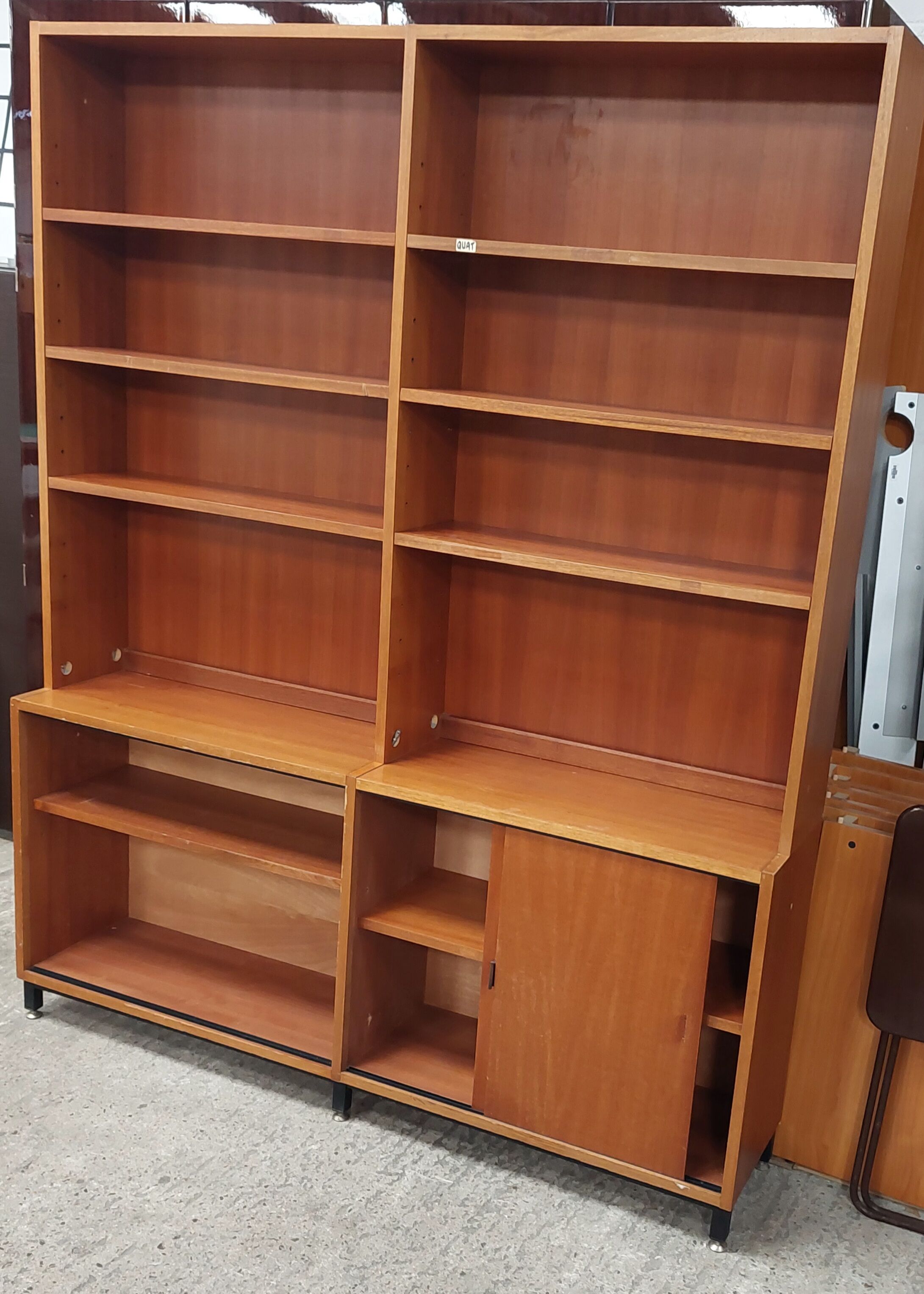 Bookcase in 2 parts vintage