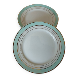 8 “Regence” dessert plates K&G Lunéville
