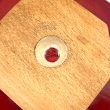 Modern red vide poche / centerpiece, Sevres France 1940s