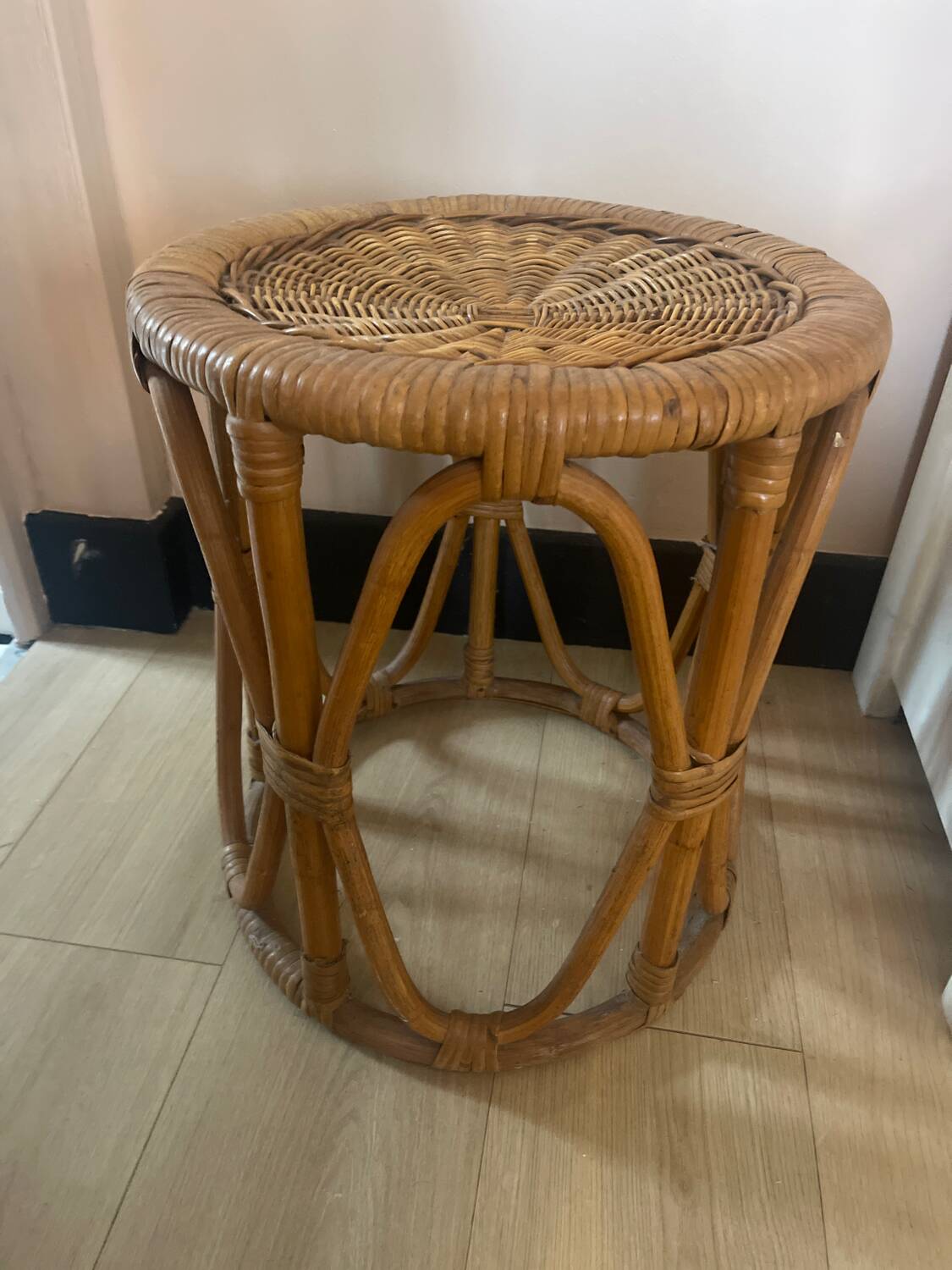 1960s rattan stool