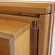 140 cm bed and bedside tables in certified solid elm regain