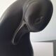 Pingouin En Céramique  Noir Vallauris André Baud
