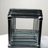 Sculptural lamp body "Stacked Glass" vintage 75-85 modernist