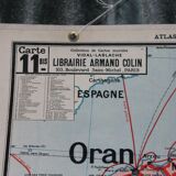 School map Vidal 11 bis Algeria and Tunisia