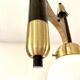 Lustre cascade de 3 globes Targetti 1950